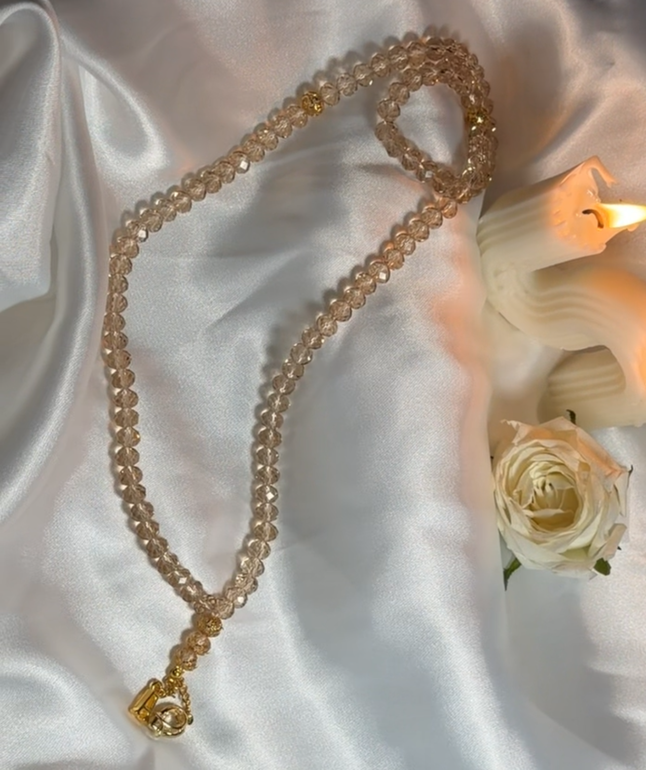 Beige Shiny Tasbih