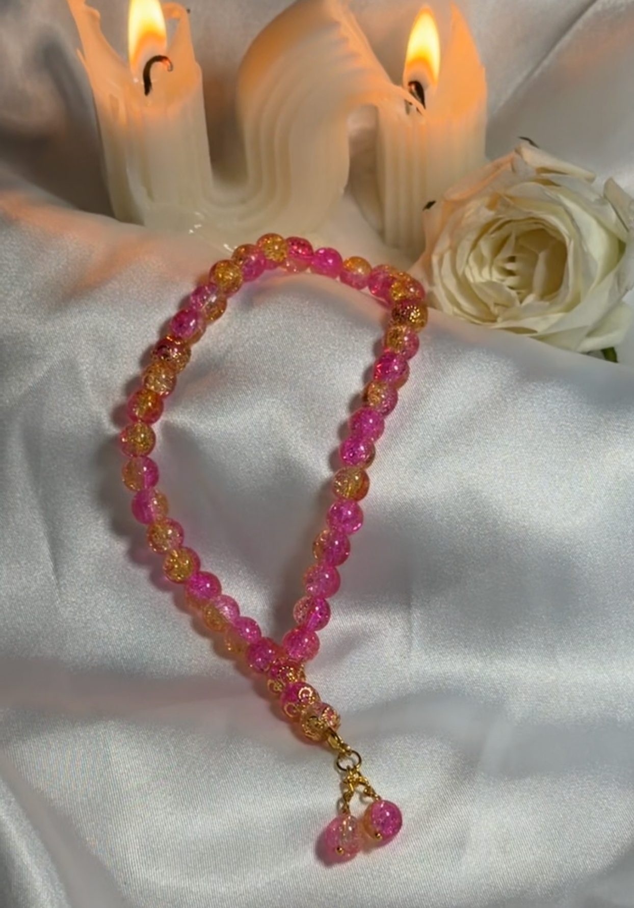 Pink Gold Mini Tasbih