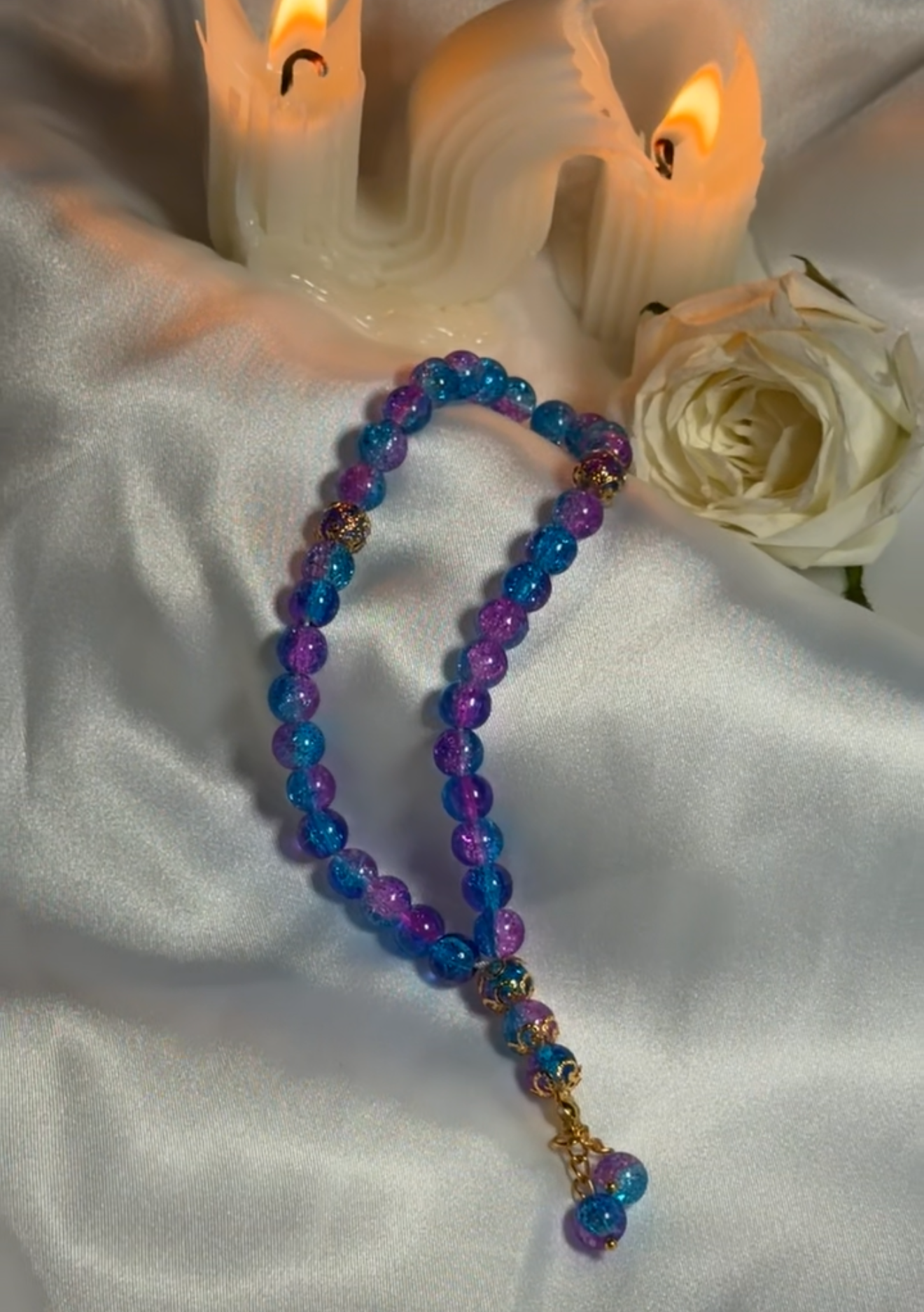 Lila Blue Mini Tasbih
