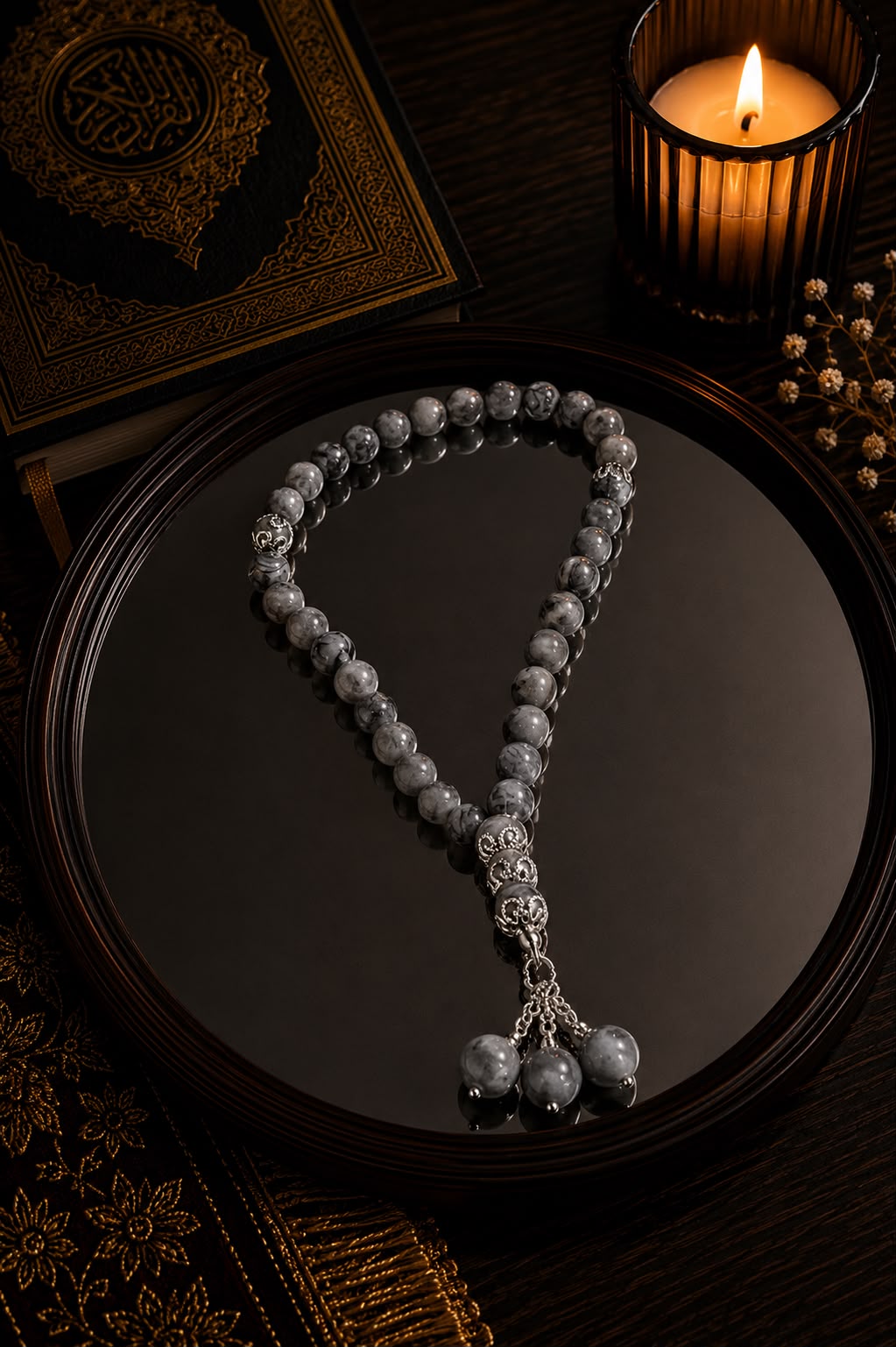 Grey Nature Tasbih