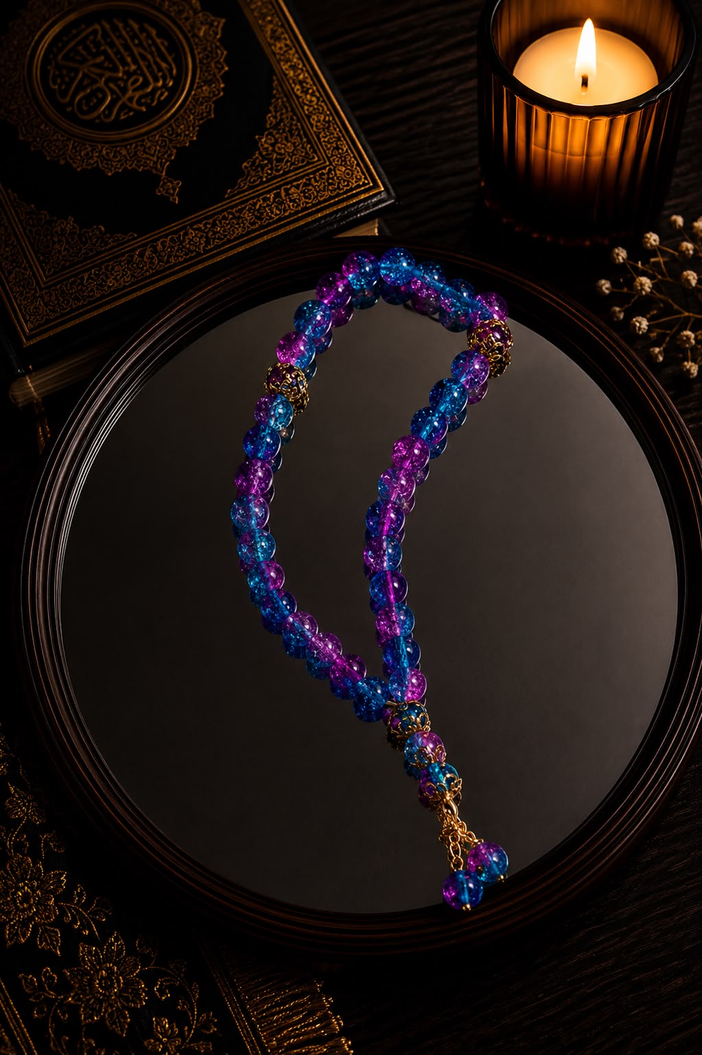 Lila Blue Mini Tasbih