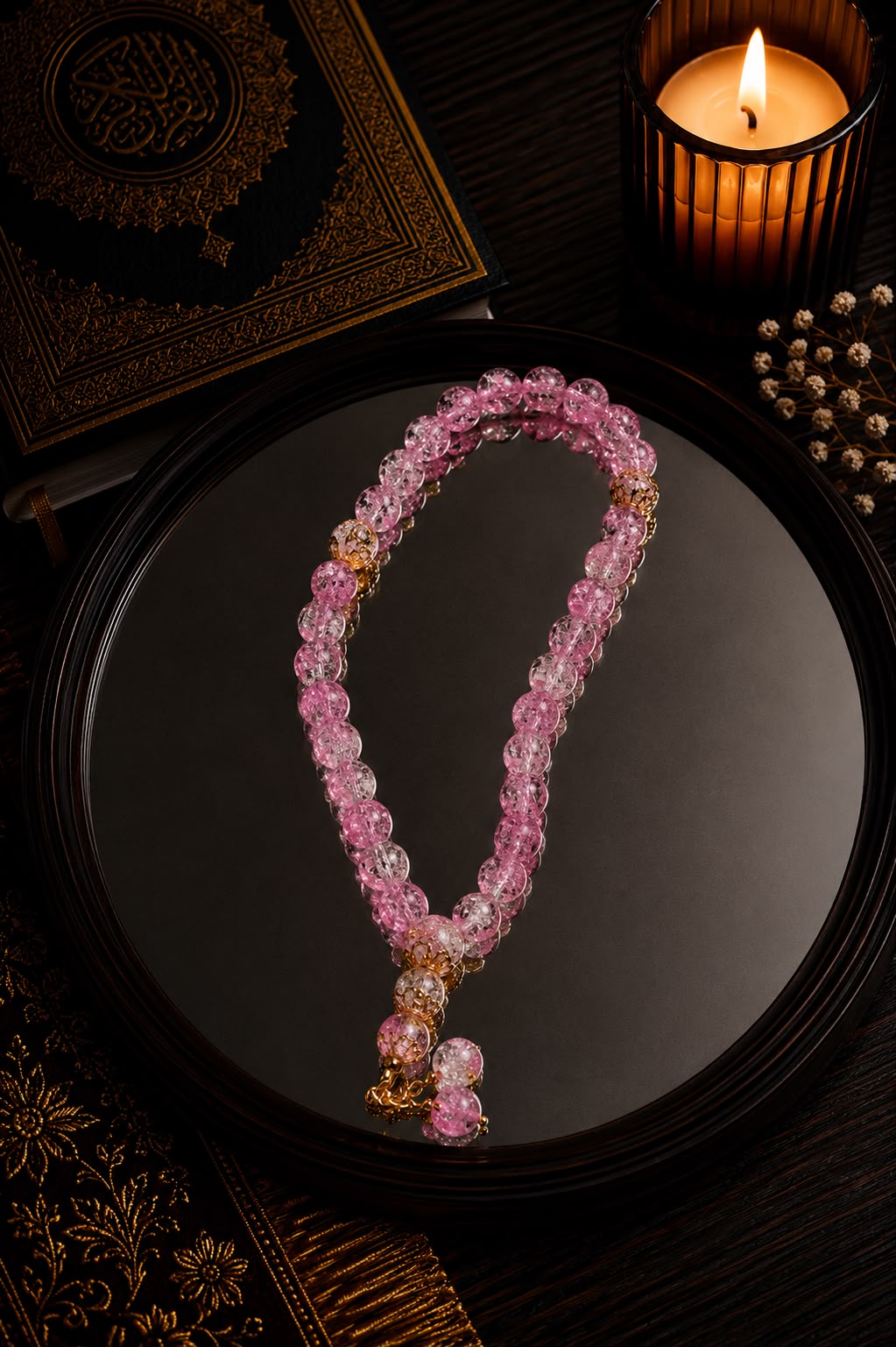 Light Rose Mini Tasbih