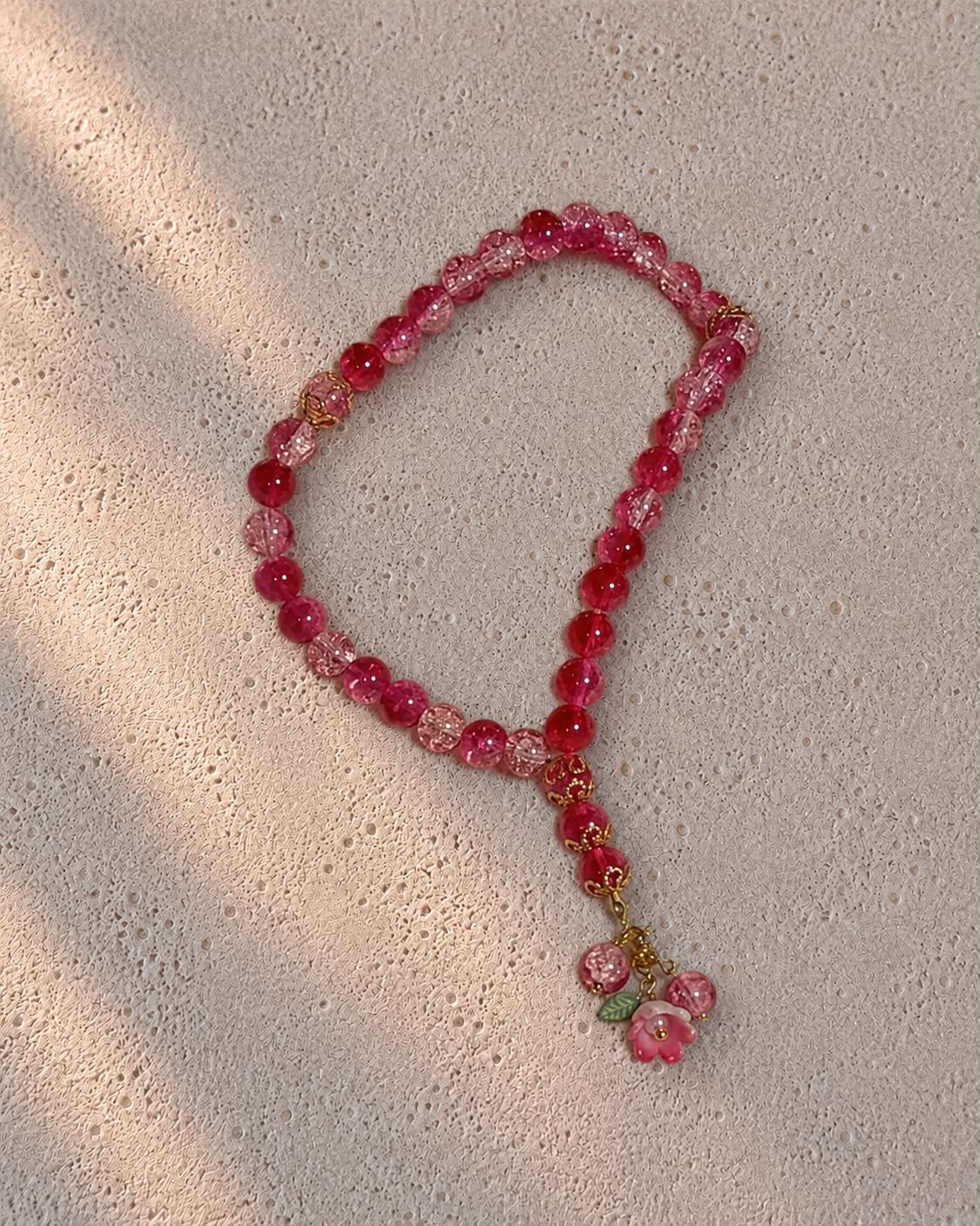Red Pink Mini Tasbih