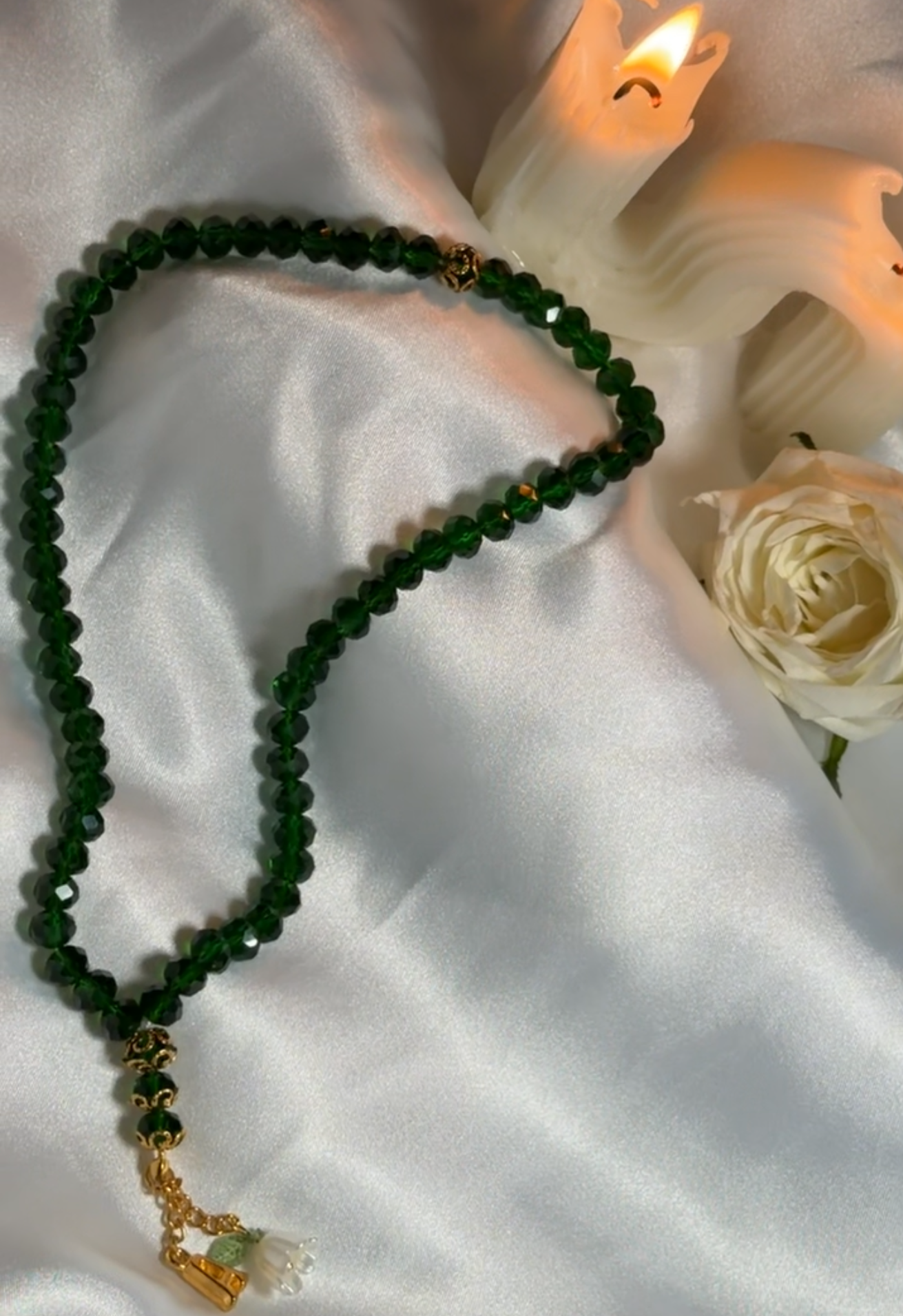 Deep Green Shiny Tasbih