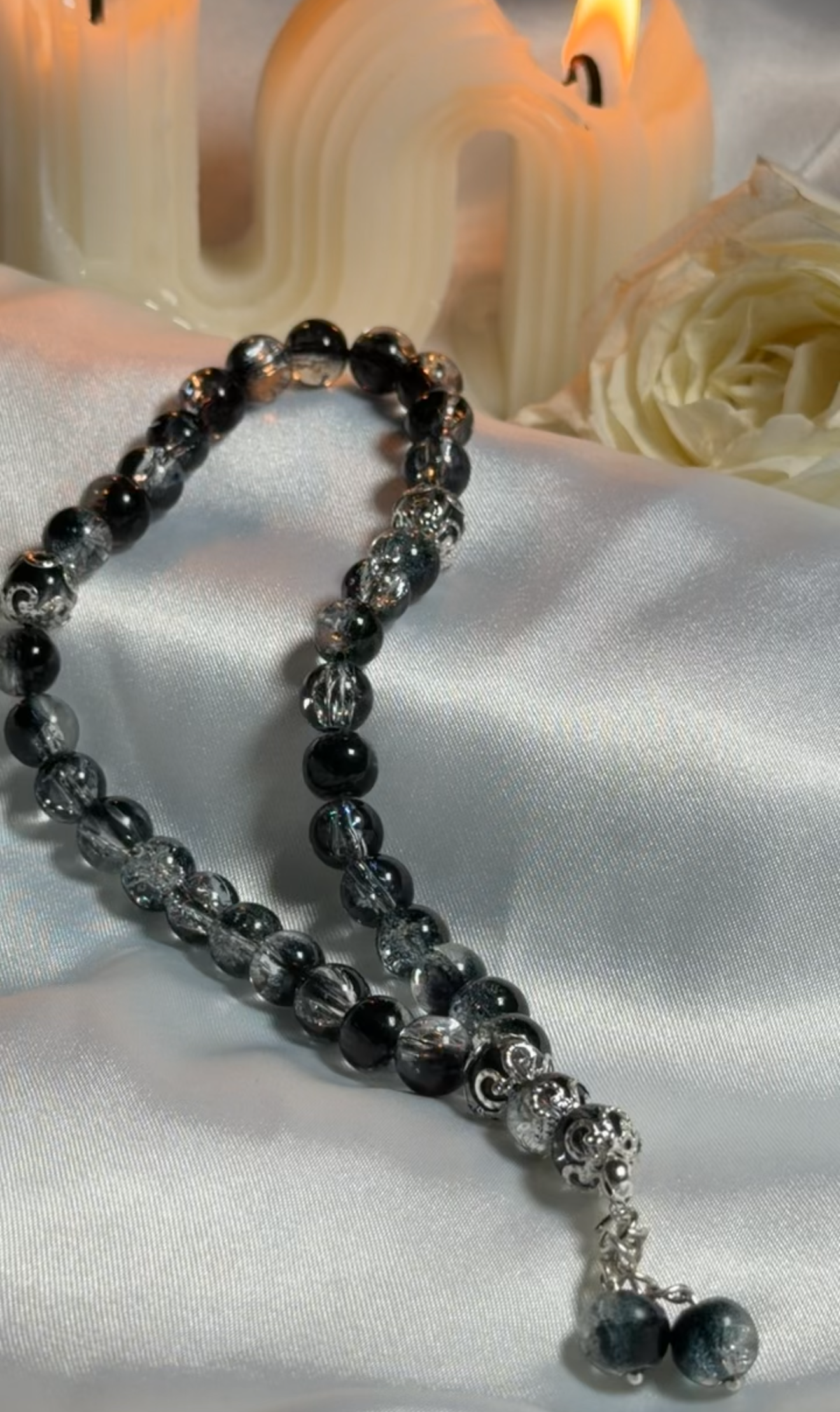 Black Grey Mini Tasbih