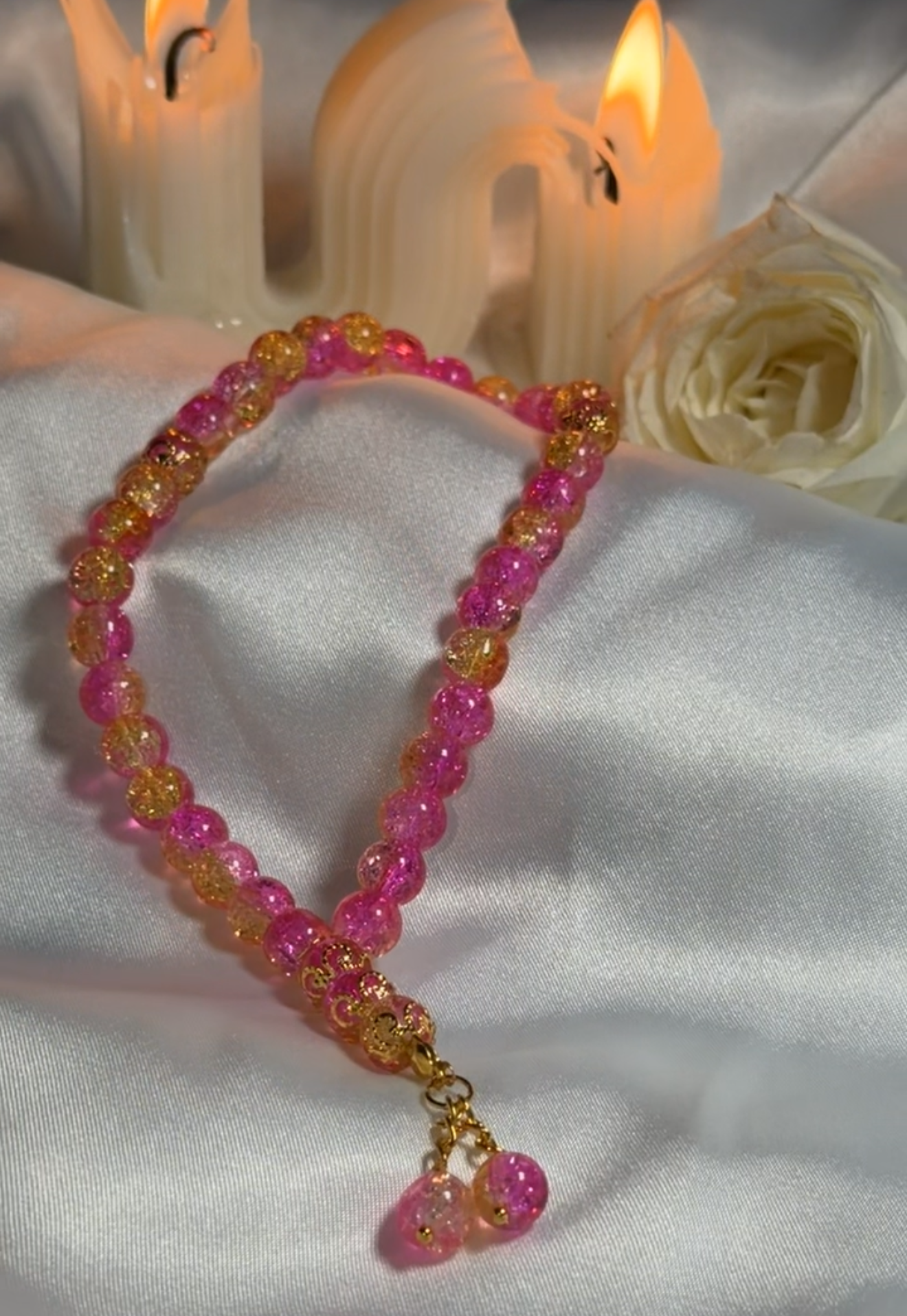Pink Gold Mini Tasbih