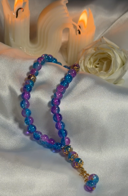 Lila Blue Mini Tasbih