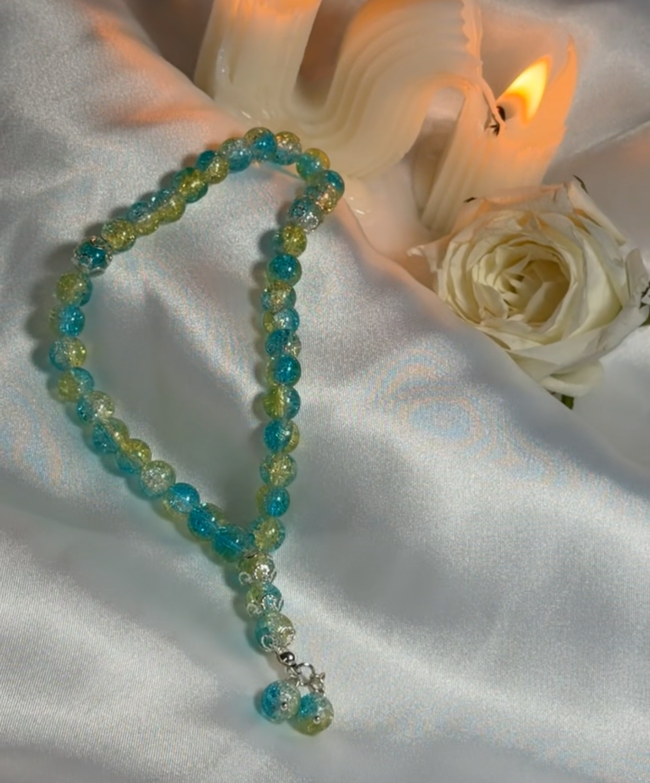 Blue Yellow Mini Tasbih