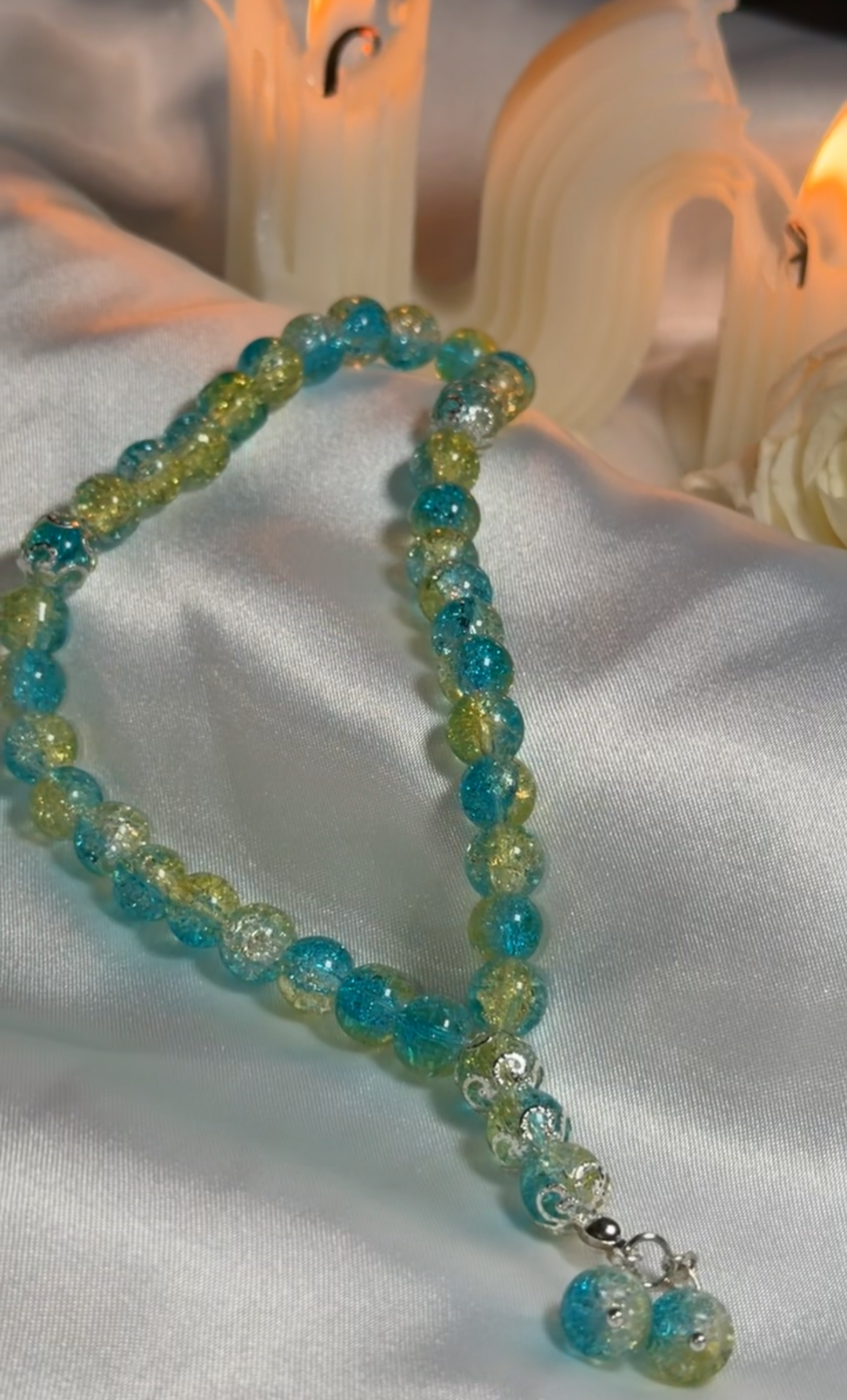 Blue Yellow Mini Tasbih