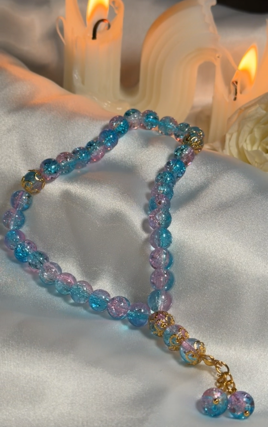 Rose Blue Mini Tasbih
