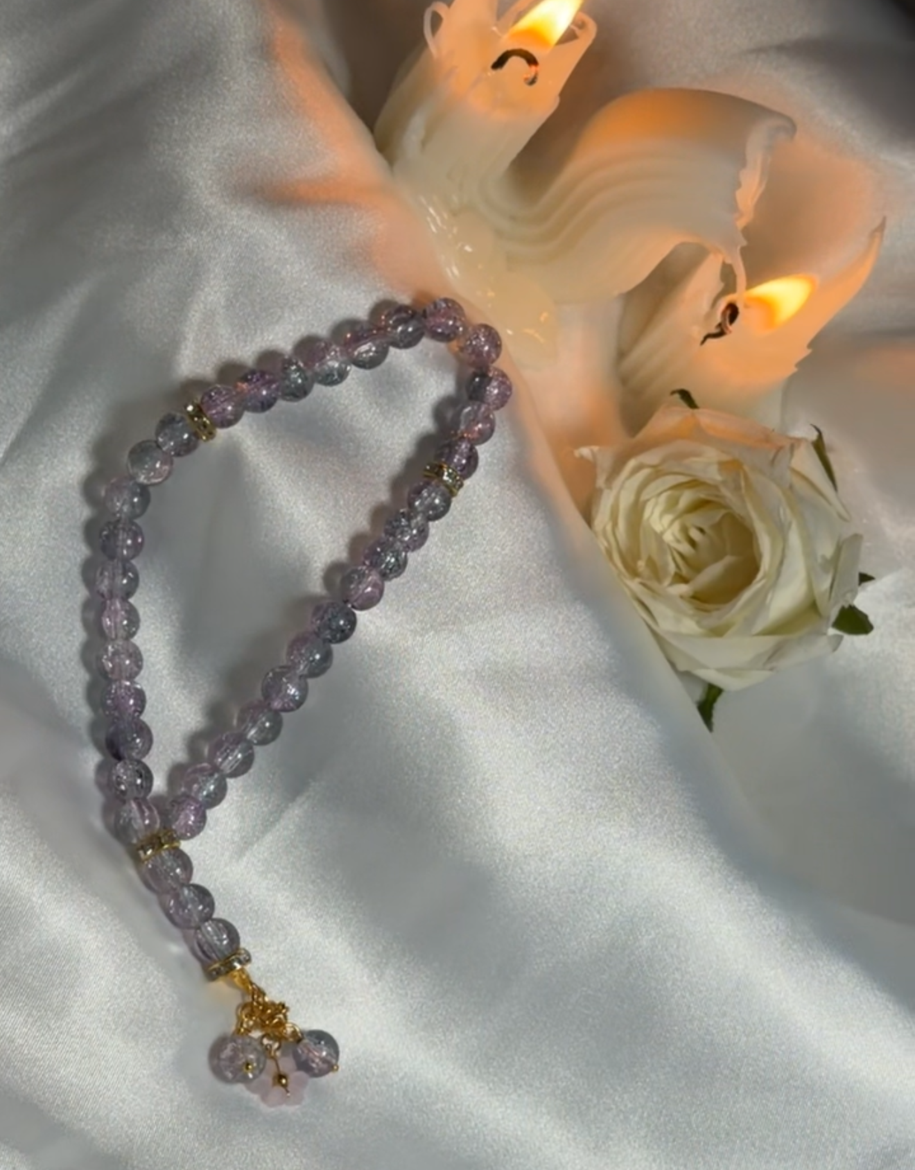 Lila Grey Mini Tasbih