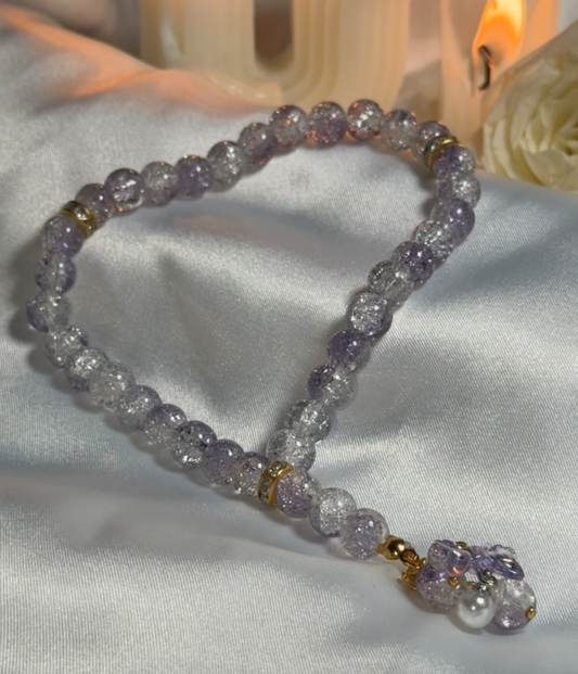 Light Lilac Grey Mini Tasbih
