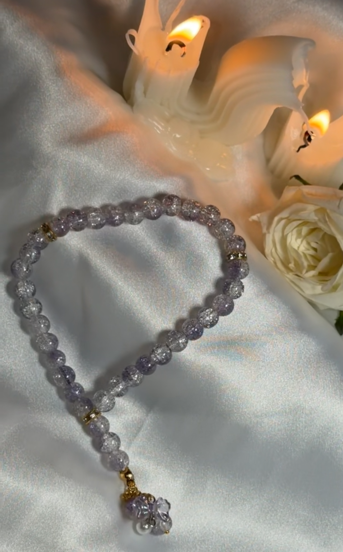 Light Lila Grey Mini Tasbih