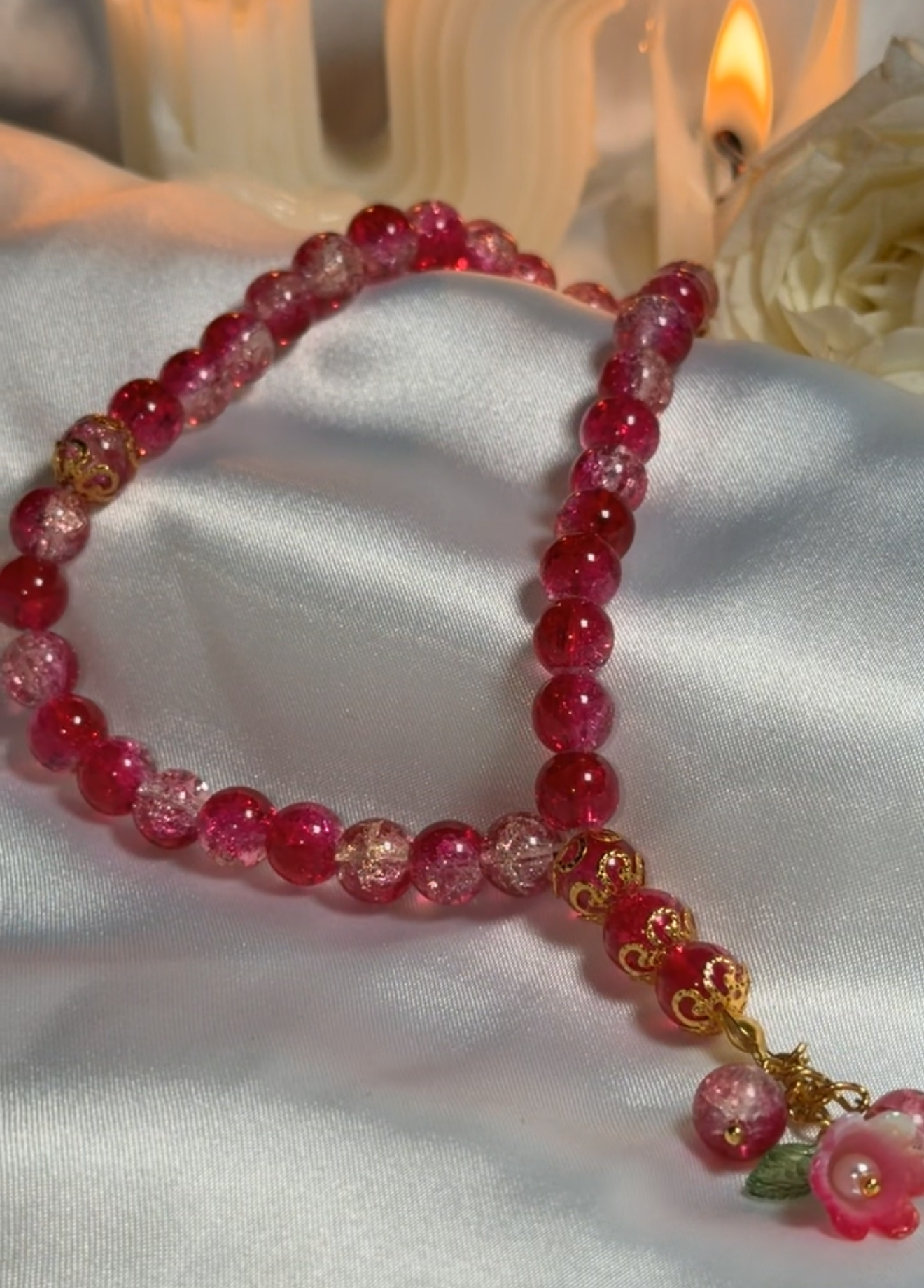 Red Pink Mini Tasbih