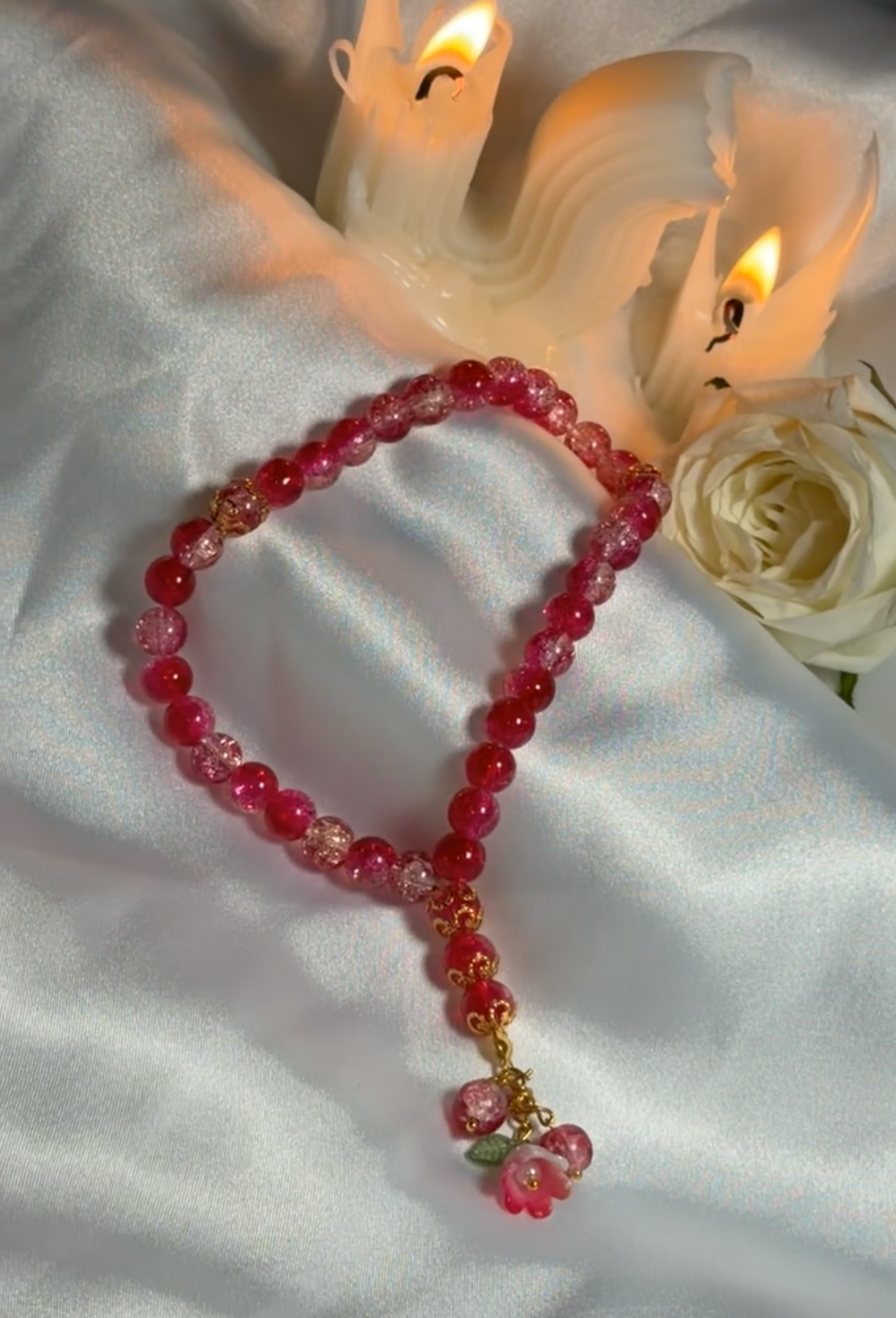 Red Pink Mini Tasbih