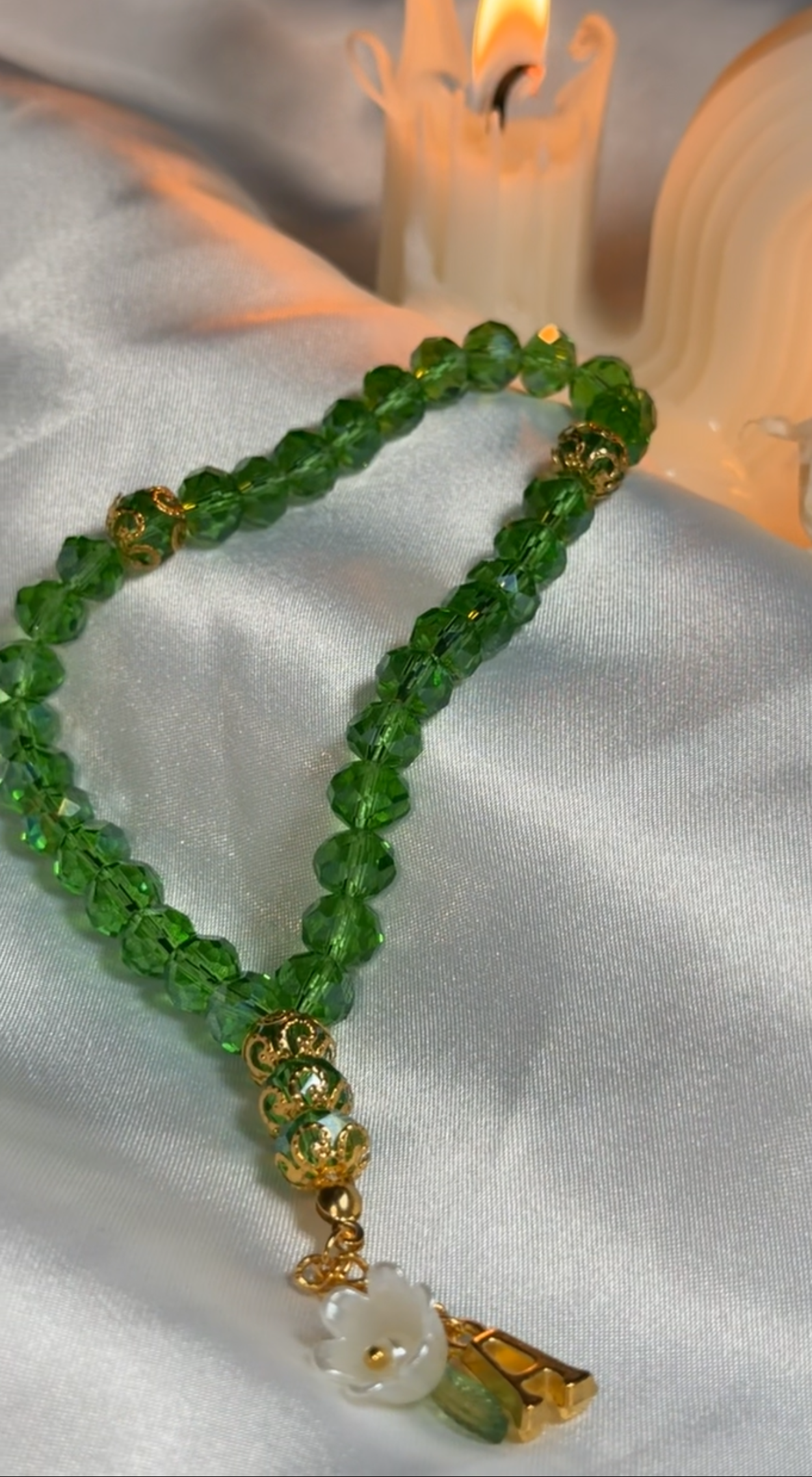 Green Shiny Mini Tasbih