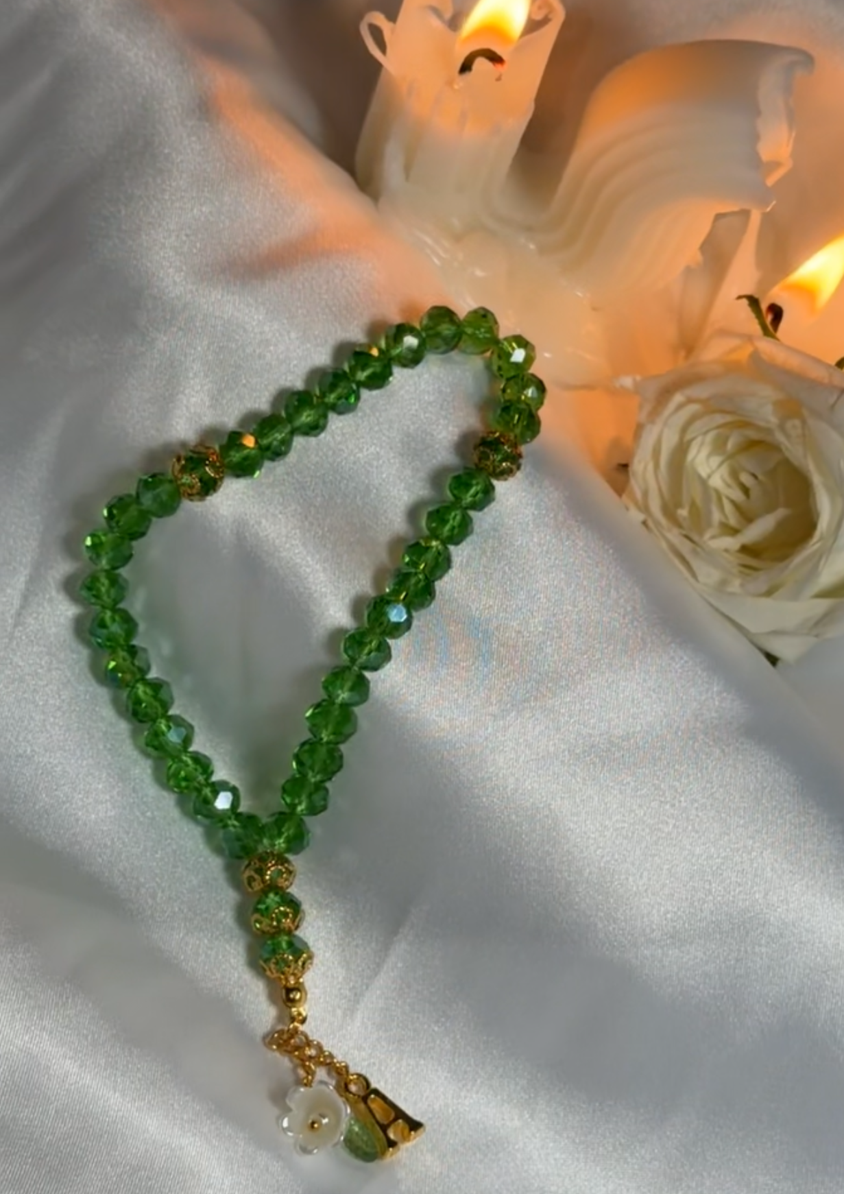 Green Shiny Mini Tasbih