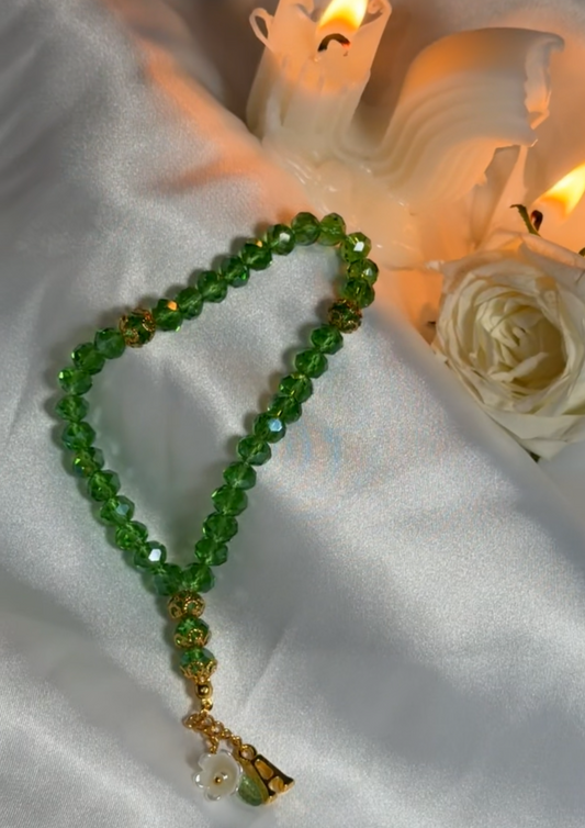 Green Shiny Mini Tasbih
