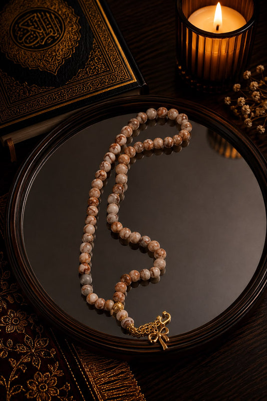 Beige Orange Nature Tasbih