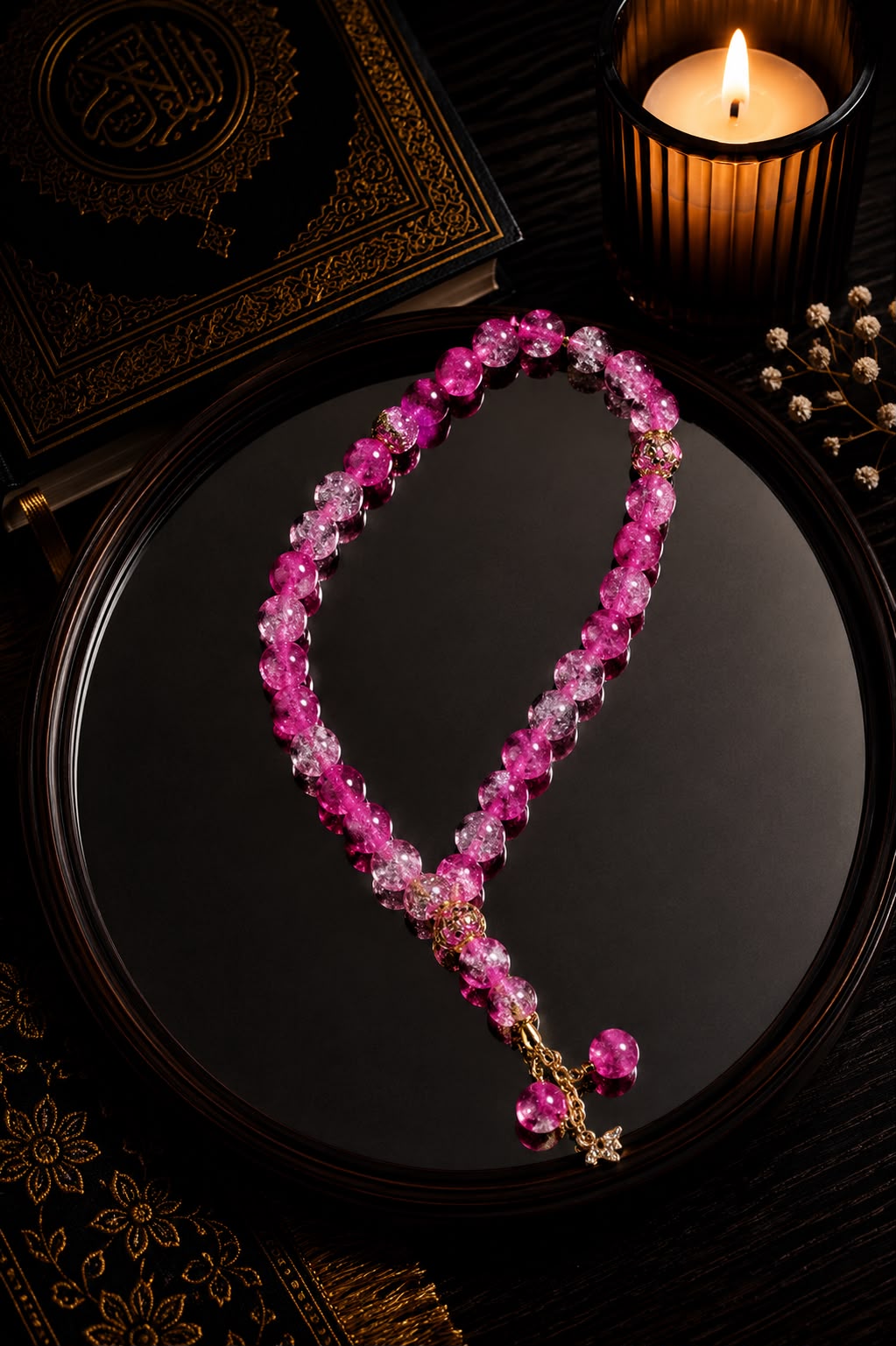 Lila Rose Mini Tasbih