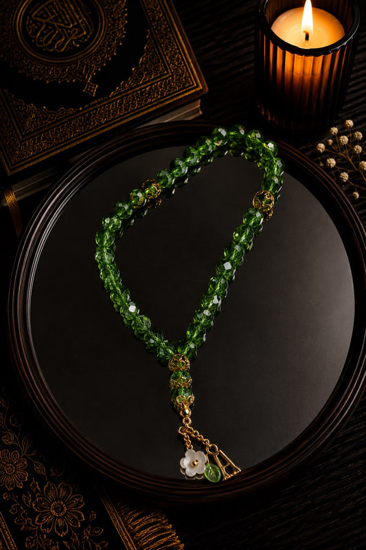 Green Shiny Mini Tasbih