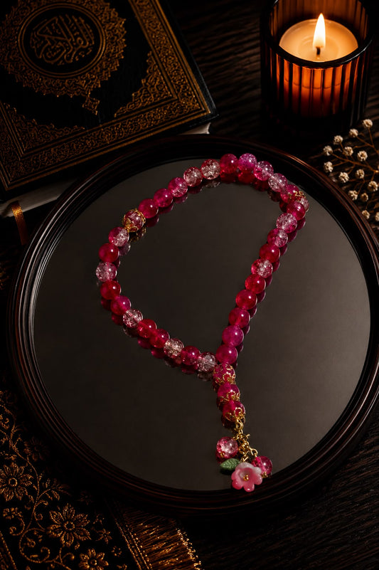 Red Pink Mini Tasbih