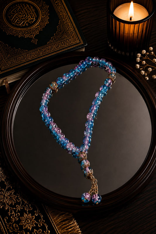 Rose Blue Mini Tasbih