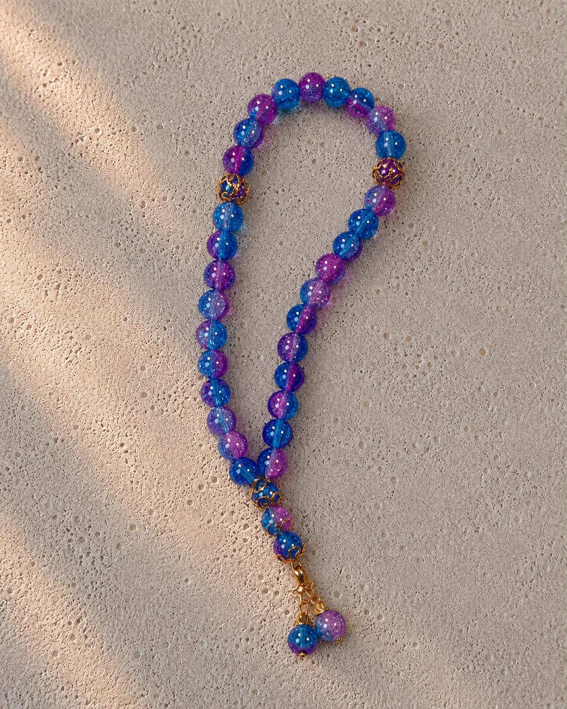 Lila Blue Mini Tasbih