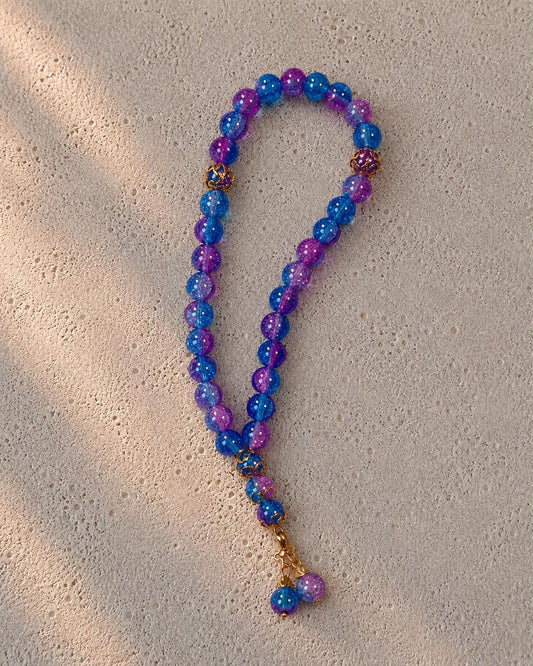Lila Blue Mini Tasbih