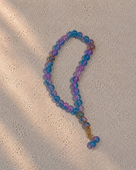 Rose Blue Mini Tasbih