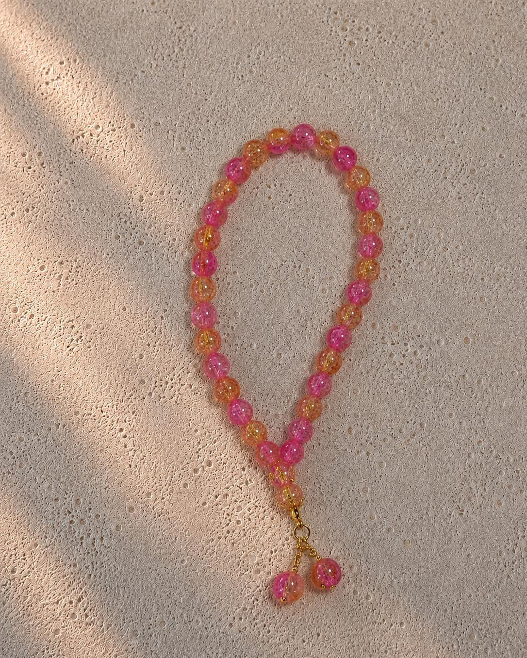 Pink Gold Mini Tasbih