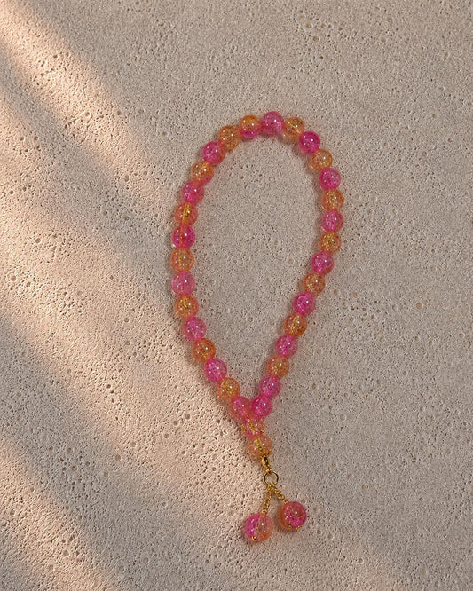 Pink Gold Mini Tasbih