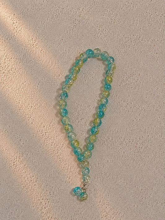 Blue Yellow Mini Tasbih