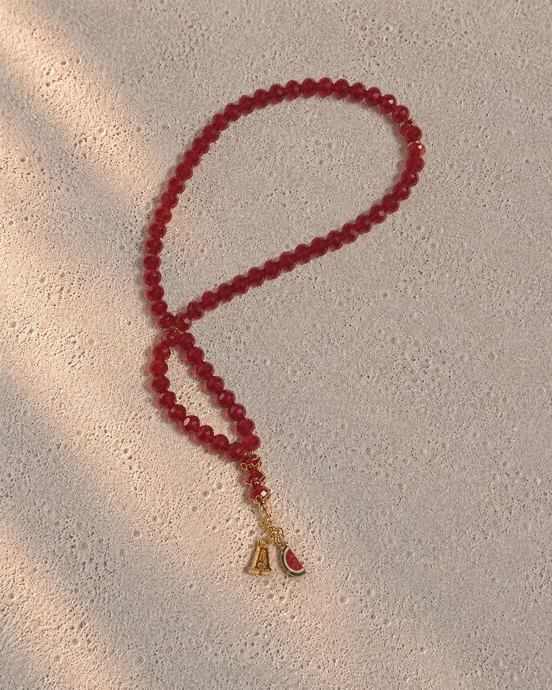 Red Shiny Mini Tasbih